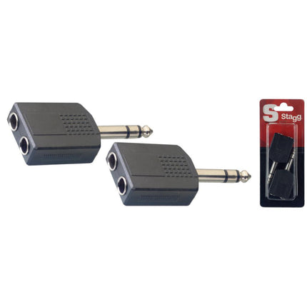 AC-PMS2PFH 2 Stereo M.Jck/Dual F.Jck Adap