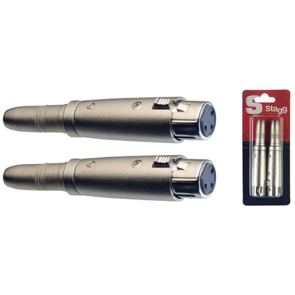 AC-XFPFH 2 Xlr Fem./Jack Fem Adapt.-Met