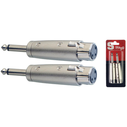 AC-XFPMH 2 Xlr Fem./Jack Male Adapt-Met