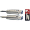 AC-XFPMH 2 Xlr Fem./Jack Male Adapt-Met