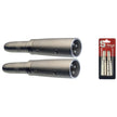 AC-XMPFH 2 Xlr Male/Jack Fem Adapt.-Met