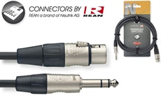 NAC3PSXFR 3M/10FT AUDIO STER.PLG-XLRf DL