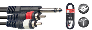 SYC3/P2CME 3M/10FT SPLIT MLD PLUG-2RCAm