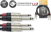 NTC3PR 3M/10FT TWIN CBL PLG-PLG DLX