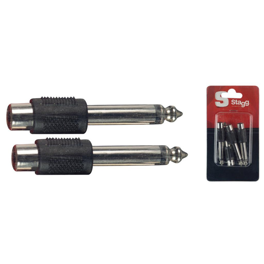 AC-PMCFH 4 Male Jack/Fem. Rca Adapt-Met