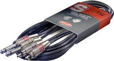 STC060PCM 60CM/2FT TWIN CABLE PLUG-RCAm