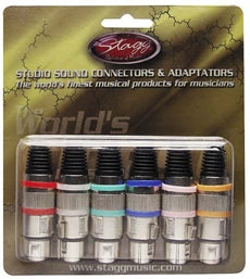 925M6AH 6Fem.Xlr(Ring:Red +5 Colors)