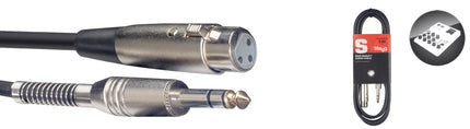 SAC6PSXFDL 6M/10FT AUDIO DL STER.PLG-XLRf