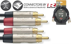 NTC6CR 6M/20FT TWIN CBL RCAm-RCAm DLX