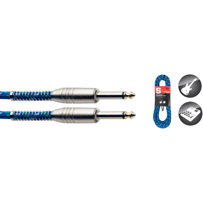 SGC6VTBL 6M/20FT VINTWEED CABLE-BLUE