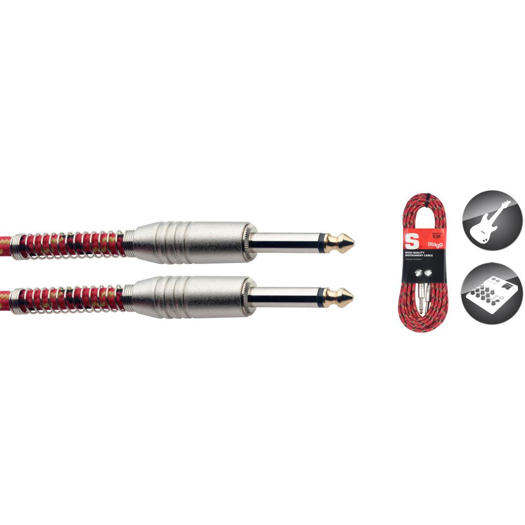 SGC6VTRD 6M/20Ft Vintweed Cable-Red