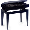 PB55BKMVBK Black Pianobench Black Velvet