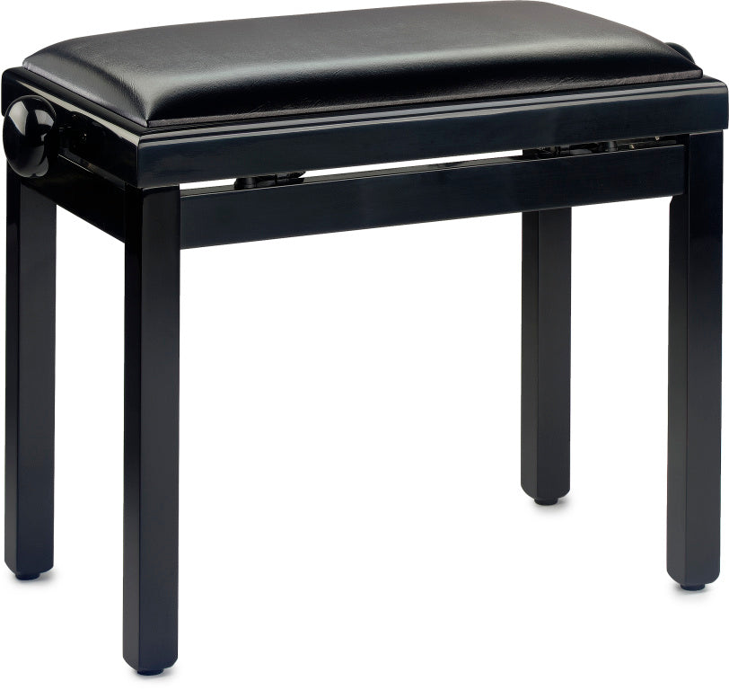 PB39BKPSBK Black Pianobench,Highgloss+Vinyl Top