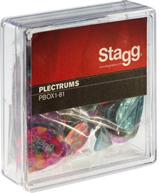 PBOX1-81 BOX OF 100PCS PLECTRA, 0.81MM