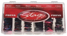 PBOX6 BOX OF 600PCS PLECTRA, MIXED