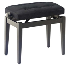 PB43 EB M VBK Ebony Pianobench Black Velvet