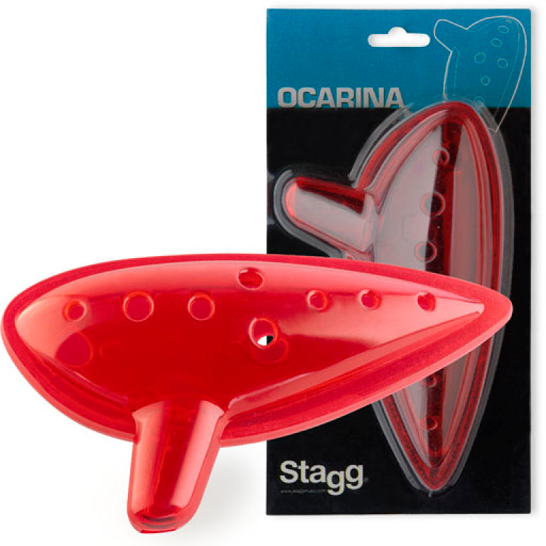OCA-PLRD Plastic Ocarina - Red
