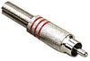 0200-M-REDH Rca Male Plug-Nickel Plated