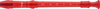 REC-BAR/TRD Recorder Plast,Baroque Fgr,Red