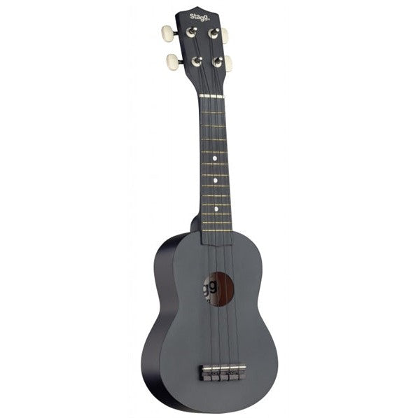 US-NIGHT Soprano Ukulele Black+Bag