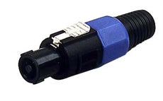 0100H Speaker Male Plug 4 Pins-Black