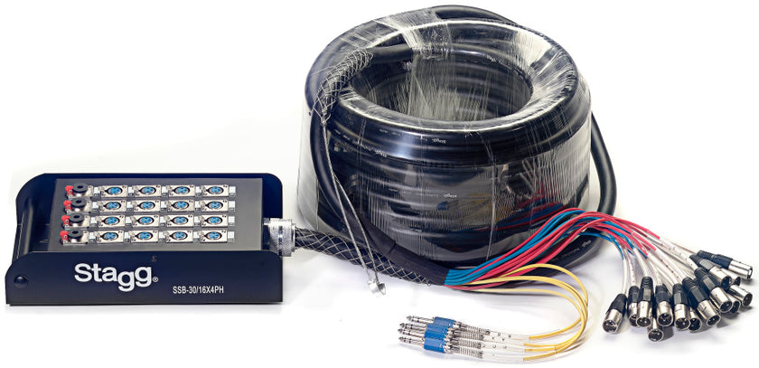 SSB-30/16X4PH Stagebox 16 Xlr F/4 Jack M-30M