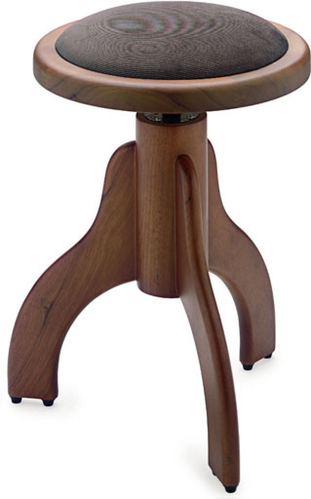 PS35WNMVBR Walnut Pianostool Brown Velvet