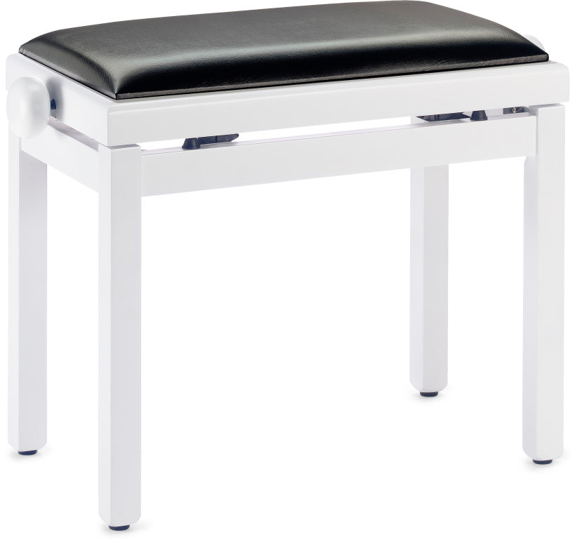 PB39WHMSBK White Pianobench,Mat+Vinyl Top
