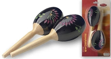 MRW-19 Wood Maracas,Oval,19Cm,Black