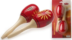 MRW-26 Wood Maracas,Oval,26Cm,Red