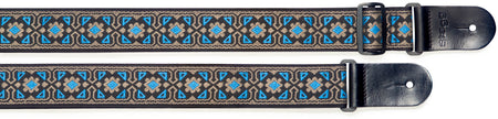 SWO-FLOBLU Woven Nyl.Gt Strap Flower-Blue