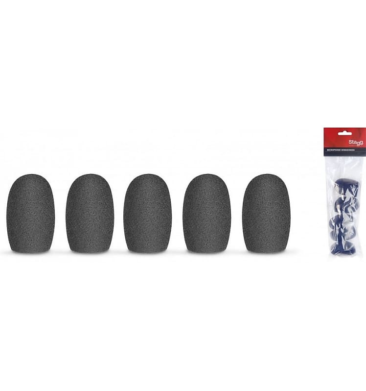 WS-S20 5 Pcs Blk Windscreen O.D.20Mm