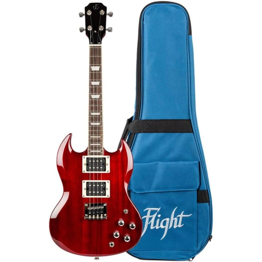 Flight PIONEER Tenor CR Electric solid body Cherry Red