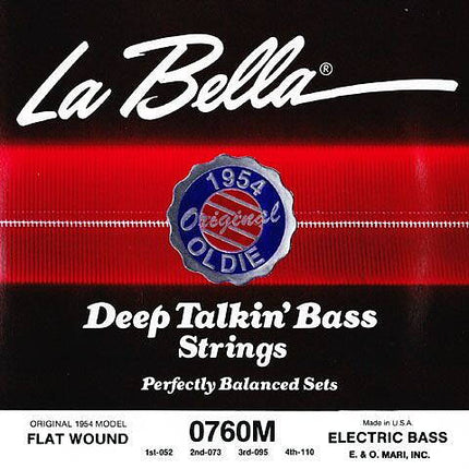 La Bella 760M Flat Wound Bassträngar