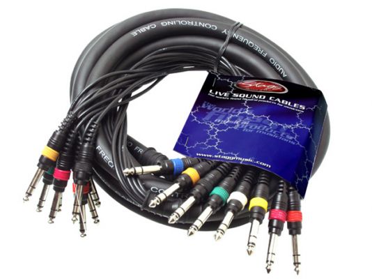 ML-05/8PMS8PMSH Multipiska 1/4  tele stereo/tele stereo 5meter