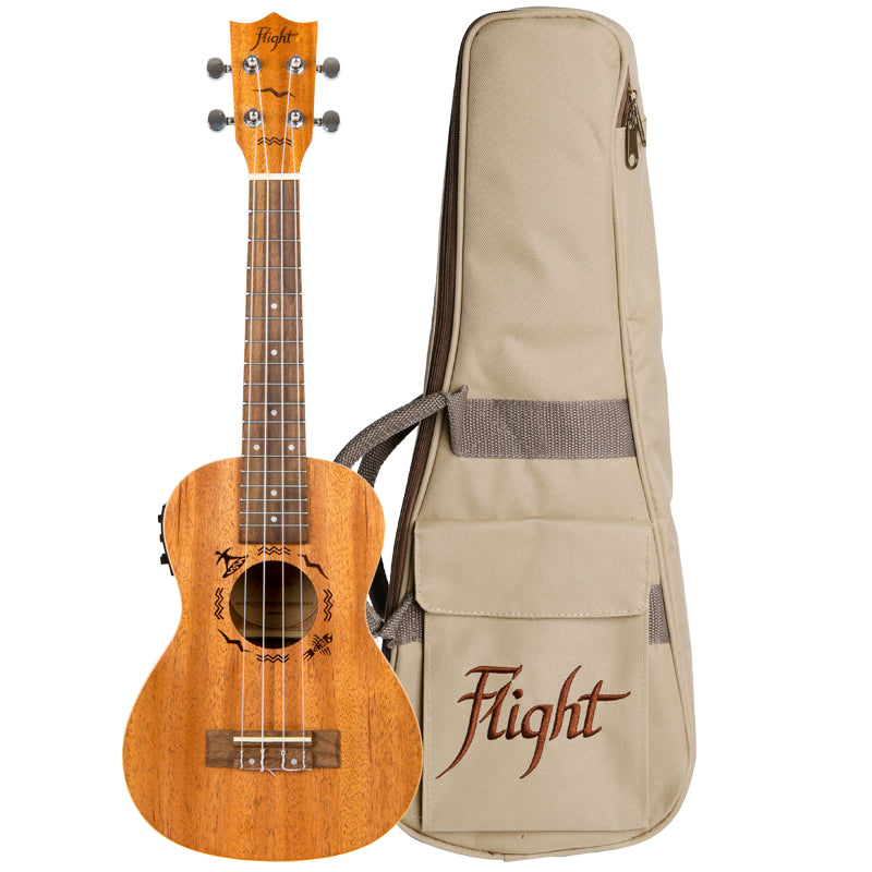Flight DUC 523 EQ MAH Concert SolidTop