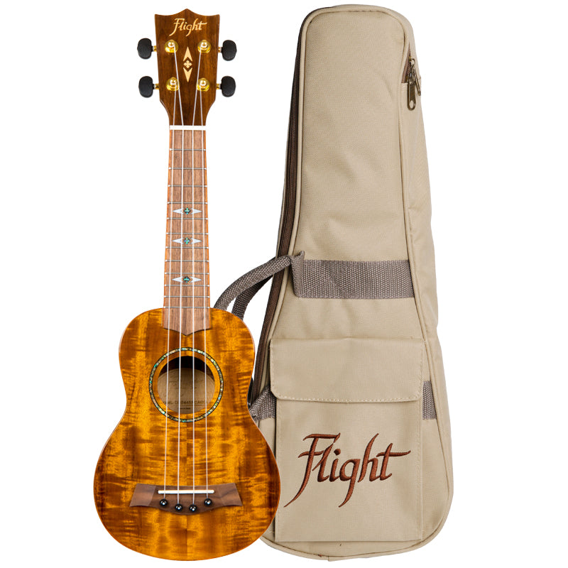 Flight DUS 445 ACACIA  Soprano Exotic wood
