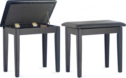 PBF23BKMSBK Black Bench, Mat+BK Vinyl top