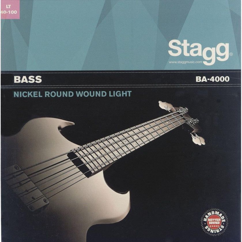 BA-4000 4-Str Bass Set/Ni Rnd Wd/Lt