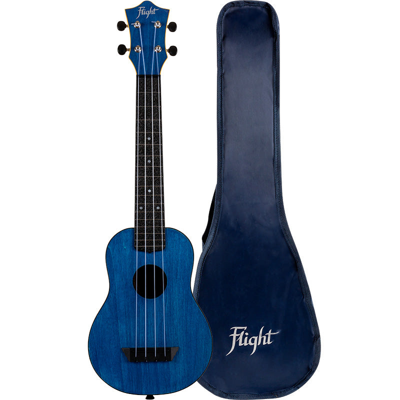 Flight TUSL-35 DB  Travel Soprano Longneck Dark Blue