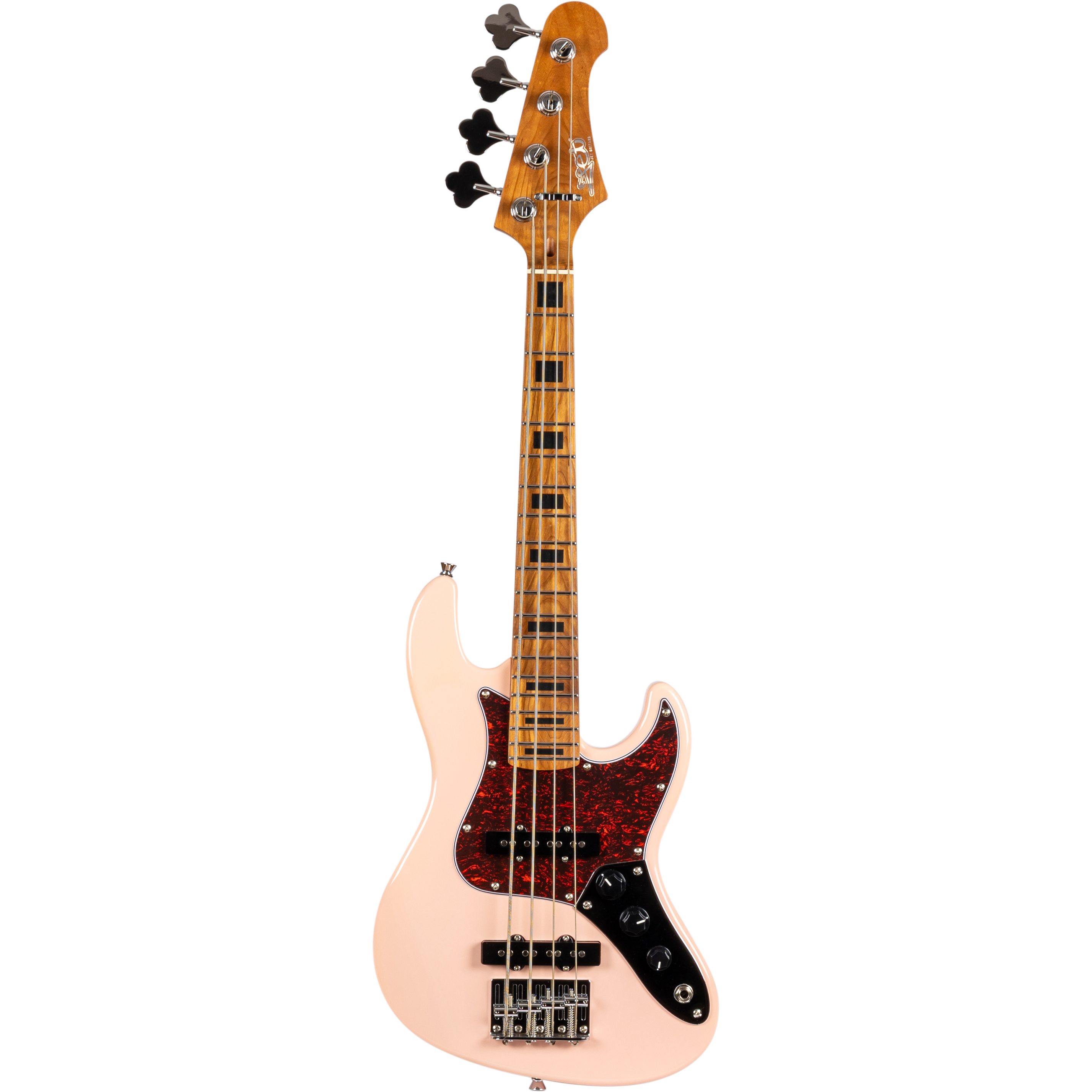 Jet Guitars JB-300 Travel Bass Shell Pink 