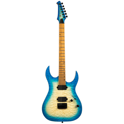 Spira Guitars S-500 QAB Trans Aqua Blue