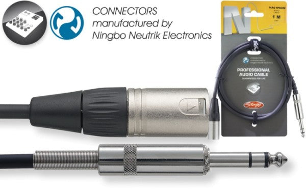 MC-01XMPMS/NKH 1M Audio Cable Xlrm/Ster.Plug